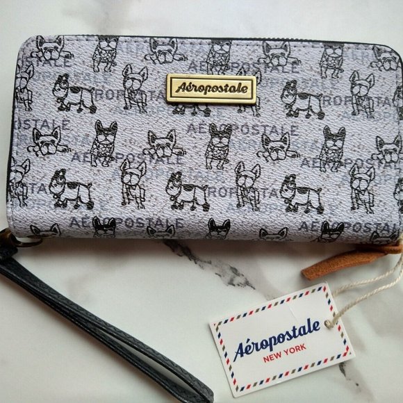 Aeropostale Handbags - Aeropostale Dog Themed Wristlet NWT